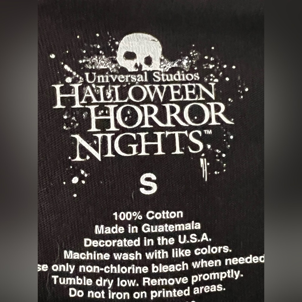 Universal Studios Halloween Horror Nights 2019 Graphic Tee Black Unisex Size S - Picture 3 of 5